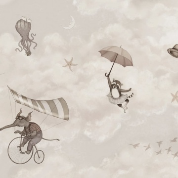 Fototapet, In the Clouds, Beige, Rebel Walls - Img 2