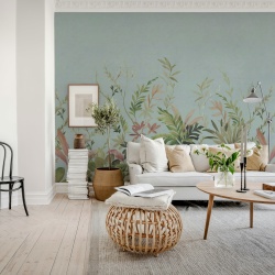 Fototapet, Jungle Meadow, Blue, Rebel Walls
