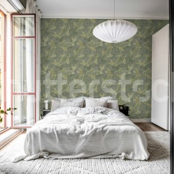 Fototapet, Koi Pond, Green, Rebel Walls
