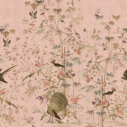 Fototapet lavabil, Chinoiserie Garden, Pink, Sandberg - Img 2