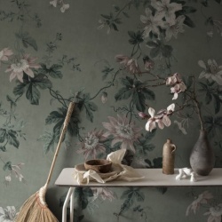 Fototapet lavabil, Faded Passion Sage Green, Sandberg