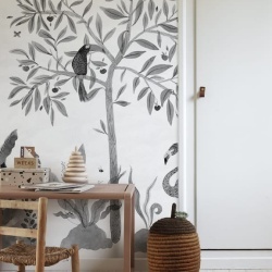 Fototapet lavabil, Wilton Graphite, Sandberg