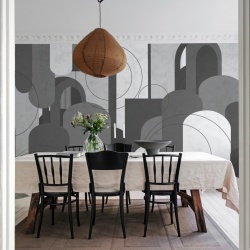 Fototapet, Lovely Arches, Graphite, Rebel Walls - Img 3