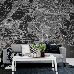 Fototapet, Map of NY, Rebel Walls