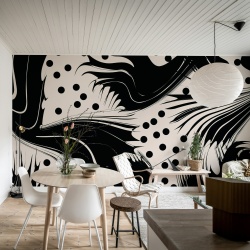 Fototapet, Modern Graphic, Graphite, Rebel Walls