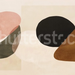 Fototapet, Modern Shapes, Beige, Rebel Walls - Img 2