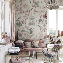 Fototapet, Mystic Garden, Beige, Rebel Walls