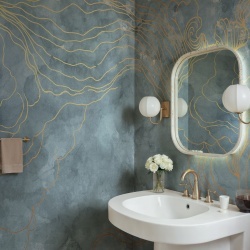 Fototapet, Opulence Storm, Light Blue, Rebel Walls
