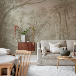 Fototapet, Palm Landscape, Beige, Rebel Walls