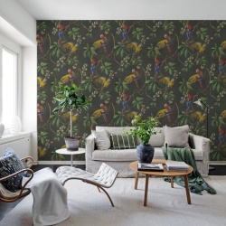 Fototapet, Parrots, Green, Rebel Walls - Img 3
