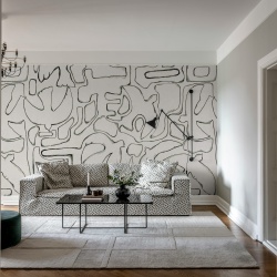 Fototapet, Peaceful, Black & White, Rebel Walls