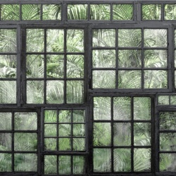 Fototapet, Perspective Jardin, Noir, Rebel Walls - Img 5