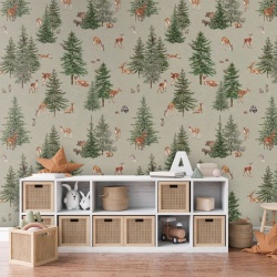 Fototapet Pine Forest - Green, Kikki Belle - Img 3