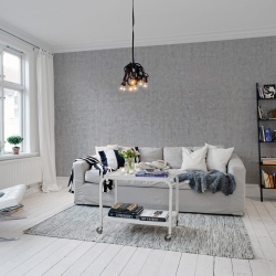 Fototapet, Plain Concrete, Light Grey, Rebel Walls