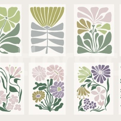 Fototapet, Playful Flora, Pastel, Rebel Walls - Img 2