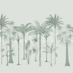 Fototapet, Playful Palms, Green, Rebel Walls - Img 2