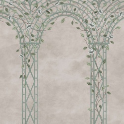 Fototapet, Poetic Trellis, Light Blue, Rebel Walls - Img 2