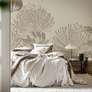 Fototapet, Protea Bloom, Soft Gray, Rebel Walls - Img 3