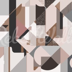 Fototapet, Retro Shapes, Pastel, Rebel Walls - Img 2