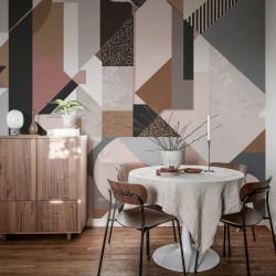 Fototapet, Retro Shapes, Pastel, Rebel Walls