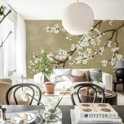 Fototapet, Sakura Branch, Beige, Rebel Walls - Img 4