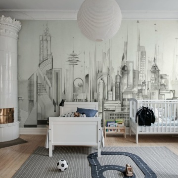 Fototapet, Sci-Fi Town, White, Rebel Walls - Img 3