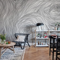 Fototapet, Serenity, Graphite, Rebel Walls