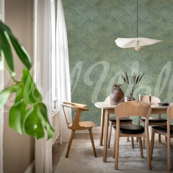 Fototapet, Shimmer Fan, Green, Rebel Walls - Img 3