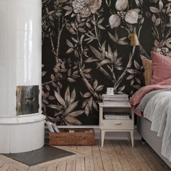 Fototapet, Silk Floral, Midnight, Rebel Walls
