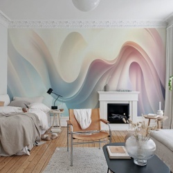 Fototapet, Soft Waves, Pastel, Rebel Walls