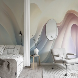 Fototapet, Soft Waves, Pastel, Rebel Walls - Img 3