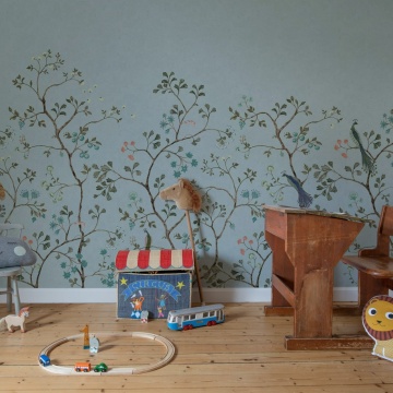 Fototapet, Songbird Mural, Blue, Rebel Walls - Img 3