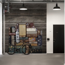 Fototapet, Stacked Suitcases, Heap, repetitiv, Rebel Walls