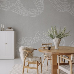 Fototapet, Stripes by Hand, Sand, Rebel Walls