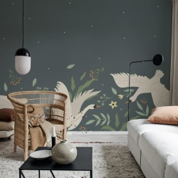 Fototapet, Swan Bloom, Spring, Rebel Walls - Img 3