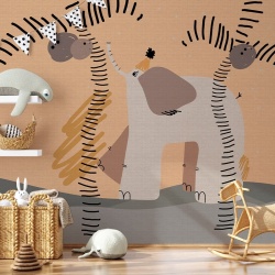 Fototapet The Clown Elephant - personalizat, VLAdiLA