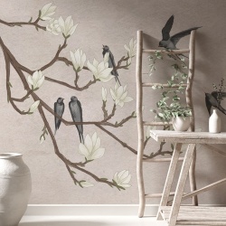 Fototapet The Land of the Swallows grey, VLAdiLA