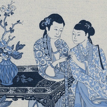Fototapet, Toile Conversation, Blue, Rebel Walls - Img 4