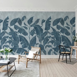 Fototapet, Tropical Breeze, Blue, Rebel Walls