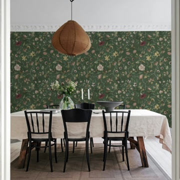 Fototapet, Verdant Bloom, Green, Rebel Walls - Img 3