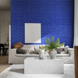 Fototapet, Wall of Bricks, Cobalt, Rebel Walls