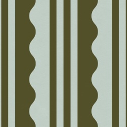 Fototapet, Wavy Stripe, Moss Green, Rebel Walls - Img 2