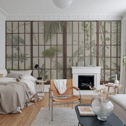 Fototapet, Window View, Beige, Rebel Walls