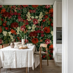 Fototapet, Wintergarden, Red, Rebel Walls