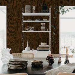Fototapet, Wood Shades, Dark Brown, Rebel Walls
