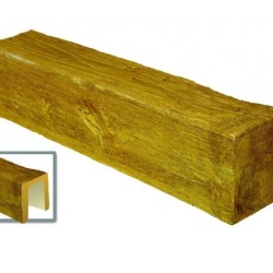 Grinda decorativa din poliuretan, maro deschis, modern, 17x19cm, ED104L - Img 2
