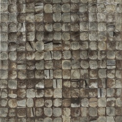 Panou decorativ 3D, Coconut, Bagonjong Grey, 6 placi 42x42cm, 1.05 mp