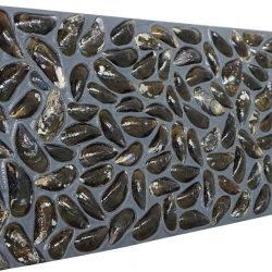 Panou decorativ 3D, Scoici, Dutch Dyke Black, 100x100 cm - Img 3