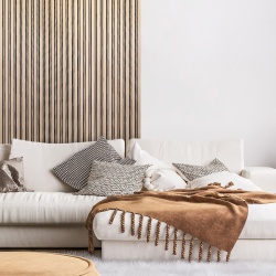 Panou riflaj decorativ 3D Milo, Oak Sonoma, 11.6x1.2x270 cm - Img 2