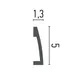 Plinta polimer rigid HCR505 - 5x1.3x200 cm - Img 2